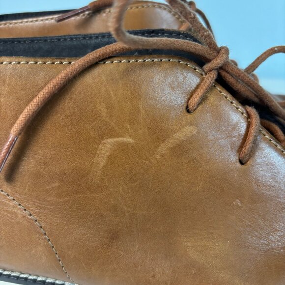Cole Haan ZERØGRAND Chukka Boots Men’s 10M British Tan Leather Comfort Shoes - Picture 3 of 16